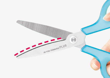 Forbici giapponesi in acciaio Inox antiscivolo per ufficio e scuola